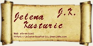 Jelena Kusturić vizit kartica